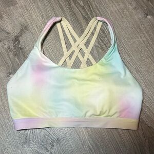 Fabletics strappy back sports bra M